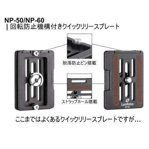 荻窪カメラのさくらや / Leofoto NP-50 回転防止機構付き クイック