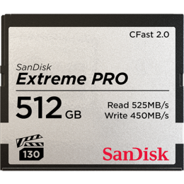 サンディスク Extreme Pro　CFast 2.0 カード 512GB