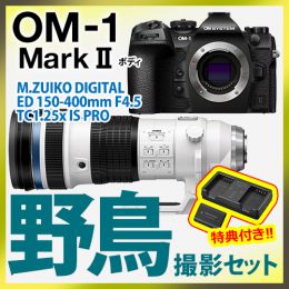 OM SYSTEM OM-1 II 野鳥セット/150-400mmTC1.25xPRO【特典付】★