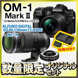 OM SYSTEM OM-1MkII 24-300相当2.8プロＷズーム+MC-14セット【特典付★