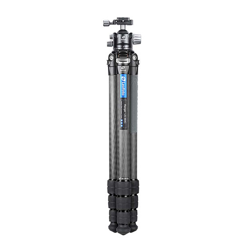 レオフォト LS-364C + LH-36  カーボン三脚 自由雲台 鮮やかなレッドの自由雲台とカーボン三脚のセットがLeofotoから